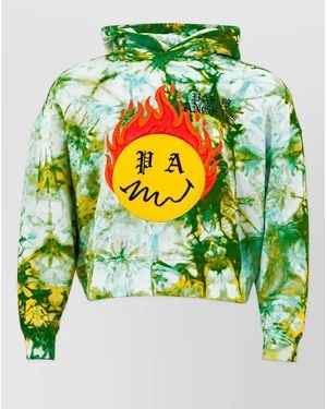 Palm Angels Cotton Hoodie - Green