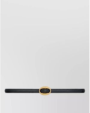 Saint Laurent Leather Belt - White