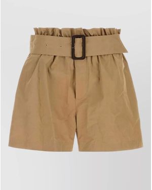 Saint Laurent Bermuda Shorts - Natural