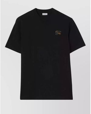 Burberry Seth Crew Neck Short Sleeve T Shirt - Black
