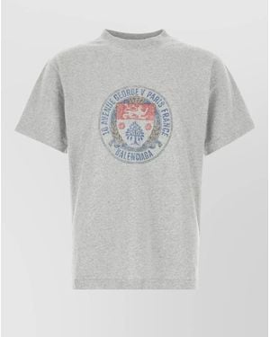 Balenciaga Cotton T-Shirt - Grey