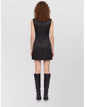 Gucci Jacquard Sleeveless Mini Dress - White