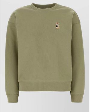 Maison Kitsuné Organic Cotton Sweatshirt - Green