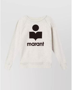 Isabel Marant Logo Cotton Sweatshirt - White