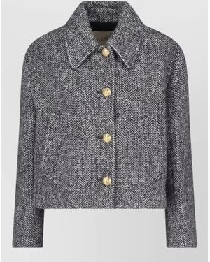 Valentino Single Breasted Coat - Grey