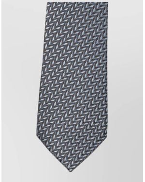 Giorgio Armani Silk Tie Slim Patterned Formal Design - Multicolor