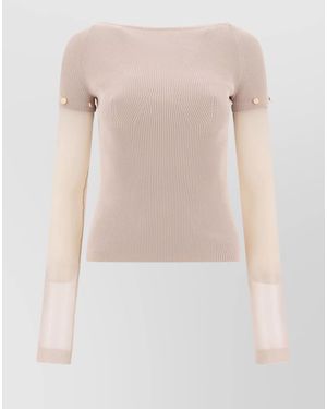 Sportmax Cotton Crew-Neck T-Shirt - Pink