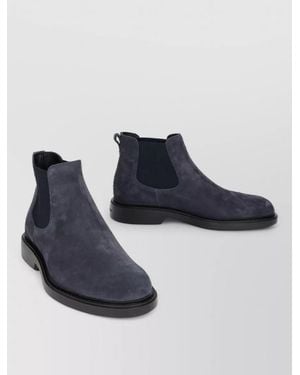 Hogan Leather Ankle Boots - Blue