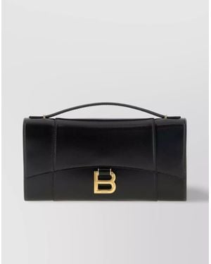 Balenciaga Rectangular Shape Top Handle Handbag - Black