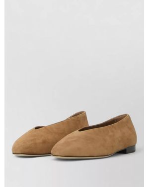 Jimmy Choo Margot Suede V Cut Flat Loafers - White