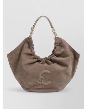 Coccinelle Leather Medium Tote Bag - Natural