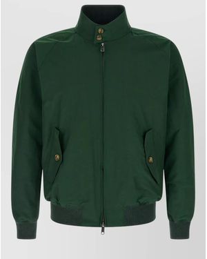 Baracuta Harrington G9 Jacket High Collar Ribbed - Green