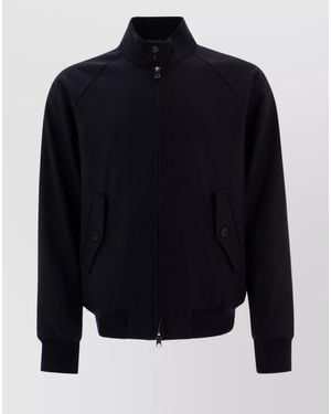 Baracuta Wool Melton Bomber Jacket - Blue