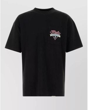 Represent Cotton Oversize T Shirt Chest Pocket - Black