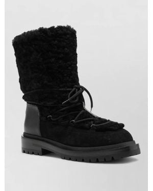 Sergio Rossi Leather Ankle Boots - Black