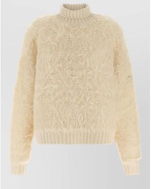 Goldbergh Bolleta Ribbed Turtleneck Sweater Long Sleeves - Natural