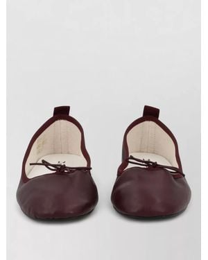 Repetto Garance Ballerina Shoes Flat Sole Bow - Brown