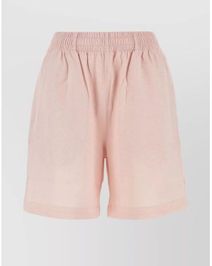 Burberry Cotton Oversized Shorts - Pink