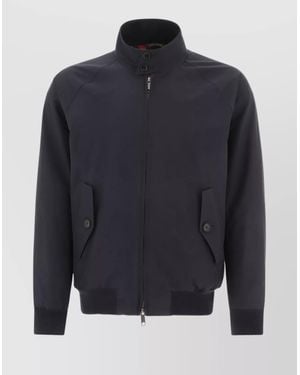 Baracuta Cotton Blend Harrington Jacket - Blue