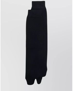 Maison Margiela Calf-Length Ribbed Knit Cotton Socks - Blue