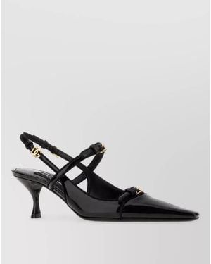 Dolce & Gabbana Leather Mules - Black