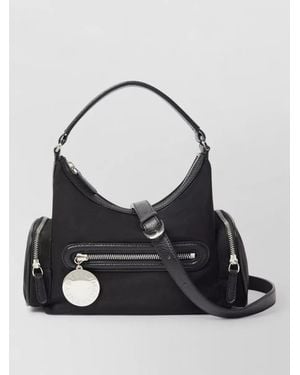 Stella McCartney Shoulder Bag Top Handle Detachable Strap - Black
