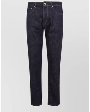 Incotex Regular Fit Long Leg Jeans 19Cm Hem - Blue