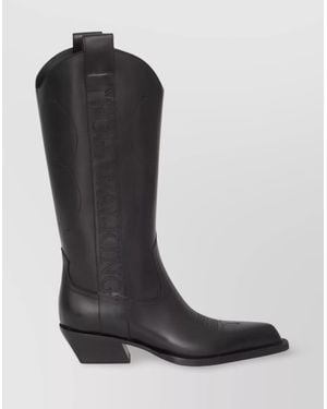 ブーツその他 Off-White Woman Boots Black OWIE041C99LEA001 1010 Off-White For Walking Leather Boots | Black | FARFETCH