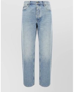 Fear Of God Denim Jeans Faded Wash Five Pocket Design - Blue