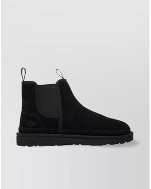UGG Short Elastic Panel Boots - Black