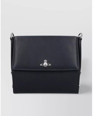 Vivienne Westwood Structured Shoulder Bag Adjustable Strap - Blue
