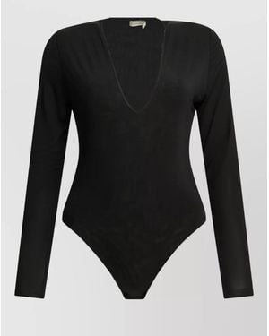 Zimmermann Long-Sleeve Bodysuit - Black
