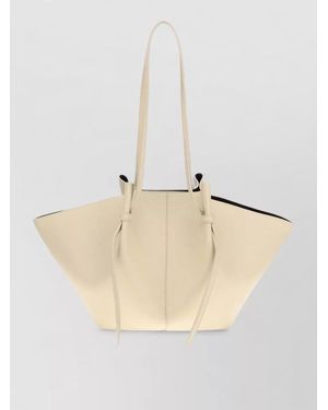 Yuzefi Mochi Large Leather Tote Bag - Natural