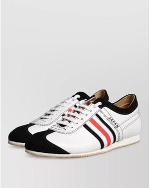 Dolce & Gabbana Leather Low Top Trainers - Metallic