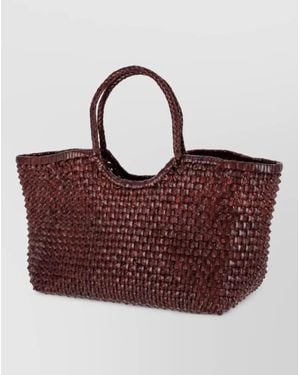 Dragon Diffusion Nantucket Big Leather Beach Bag - Red