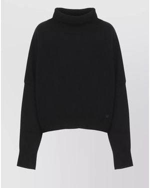 Loulou de Saison Wool Cashmere Ribbed Turtleneck Jumper - Black