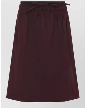 Prada A-Line Skirt - Purple