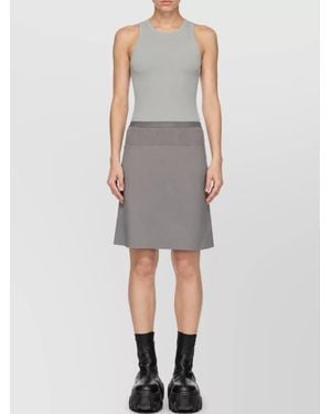 Rick Owens Short A-Line Skirt - Grey