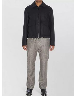 Barena Magan Caramal Wool Blend Jacket - Black