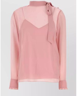 Gucci Crepe Blouse - Pink