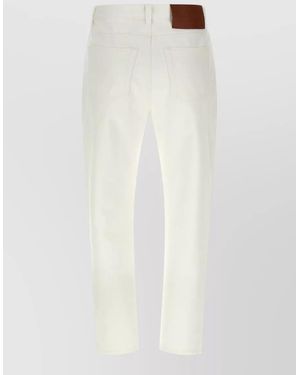 Victoria Beckham High Rise Jeans Featuring Practical Pockets - White