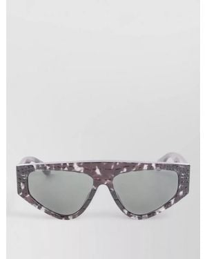 Alaïa Eyewear 97 Mask Acetate Geometric Sunglasses - Gray