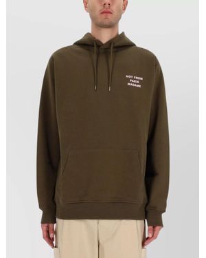 Drole de Monsieur Cotton Relaxed-Fit Hoodie - Green