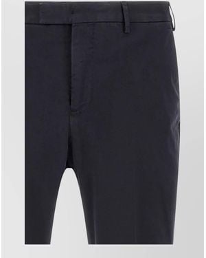 PT Torino Regular-Fit Straight-Leg Trousers - Blue
