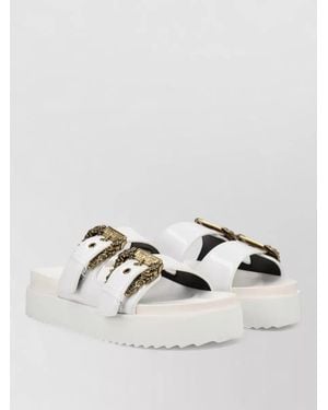 Versace Jeans Couture Platform Slides Arizona Sandals Open Toe - Multicolor