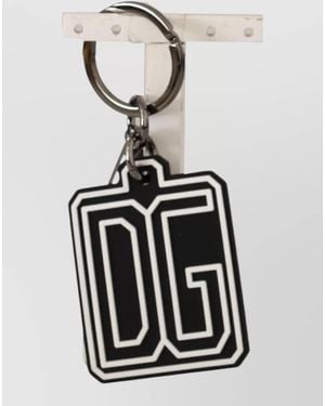 Dolce & Gabbana Logo Keychain - White