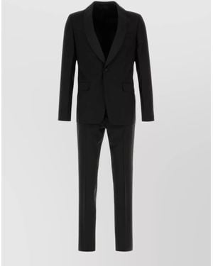 Prada Wool Blend Tailored Suit Jacket Pants - Black