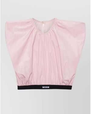 MSGM Sleeveless Blouse - Pink