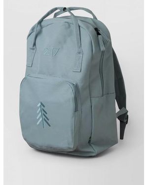 2117 TWENTYONE SEVENTEEN Stevik Backpack Adjustable Straps Front Pocket Top Handle - Blue