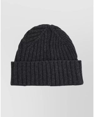 Jacquemus Ribbed Cashmere Beanie - Blue